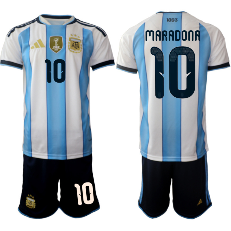Men Argentina Long sleeve home 012 style 2026 World Cup Soccer jersey->argentina jersey->Soccer Country Jersey